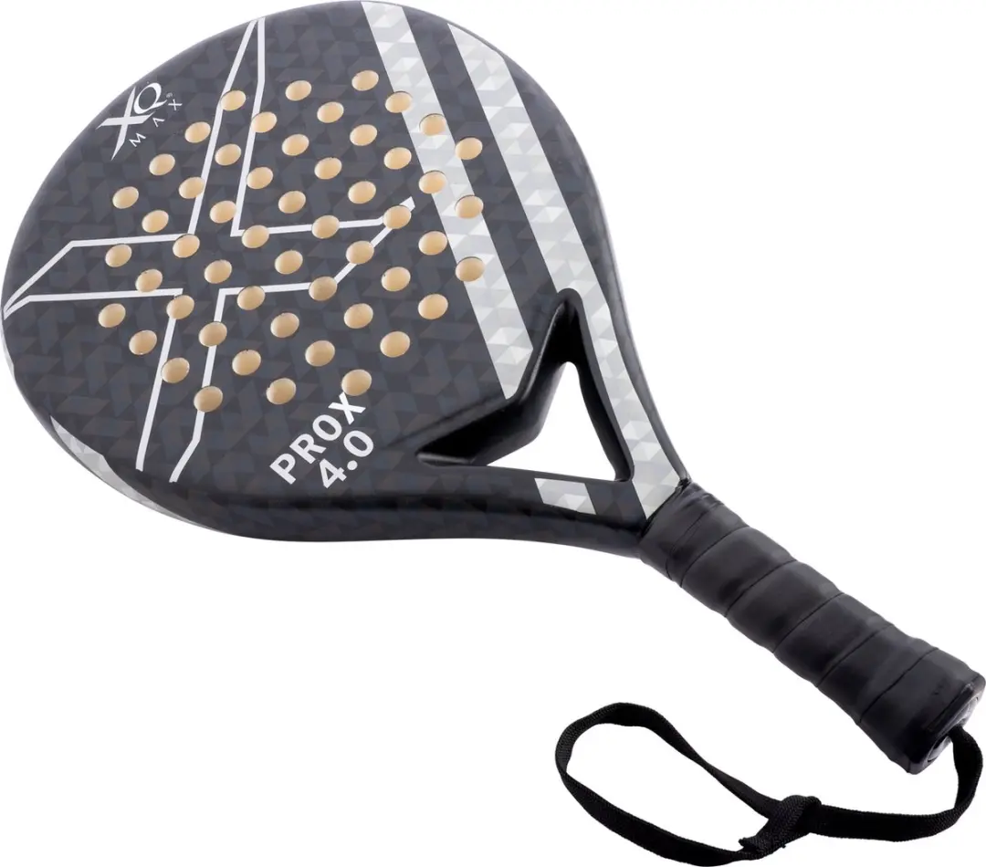 XQMax Padel Racket ProX 4.0 - Lichtgewicht Druppelvorm - Grijs - afbeelding 6 van 6