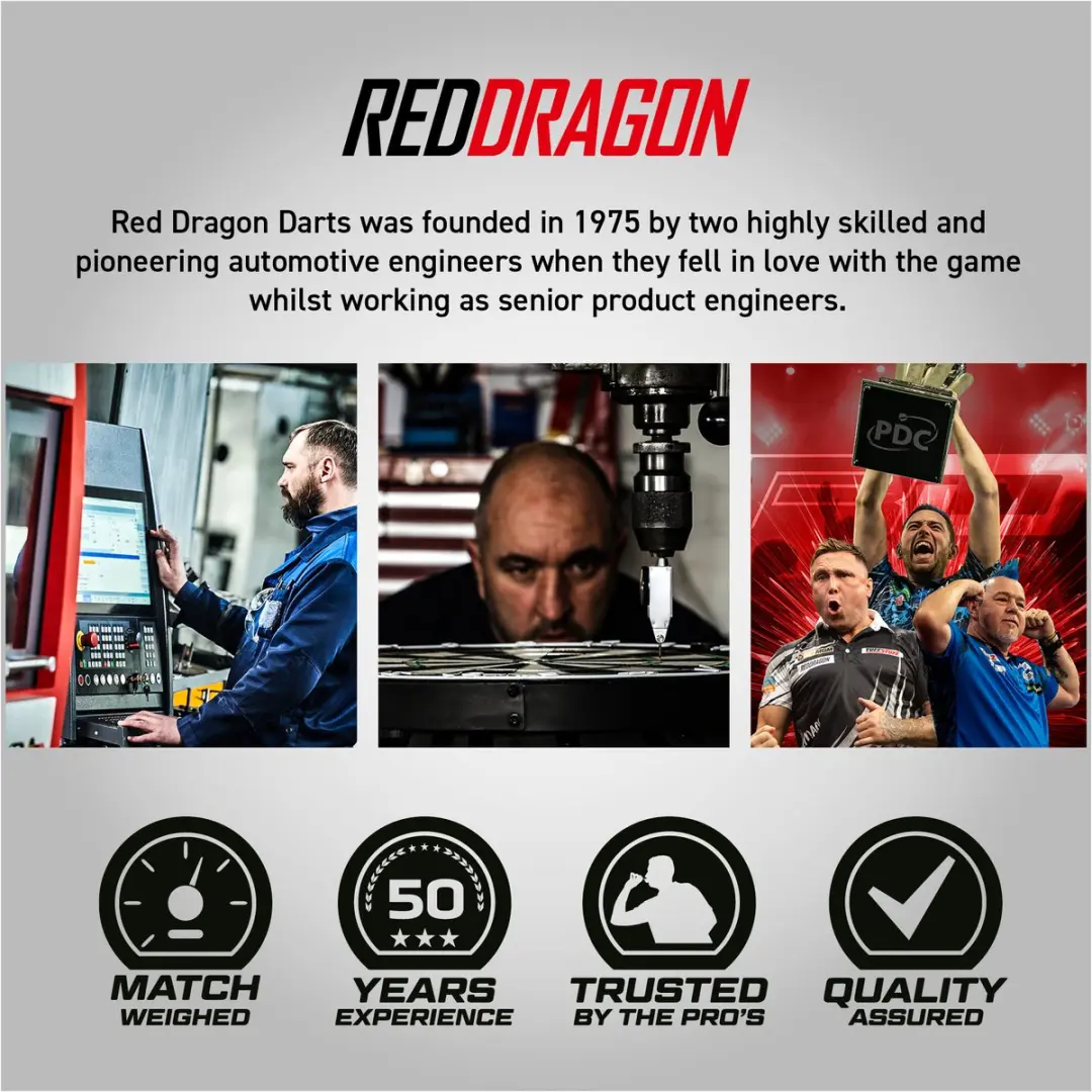 Red Dragon Chunky Stumpy 3 Dartpijlen - 3 Stuks - Limited Edition