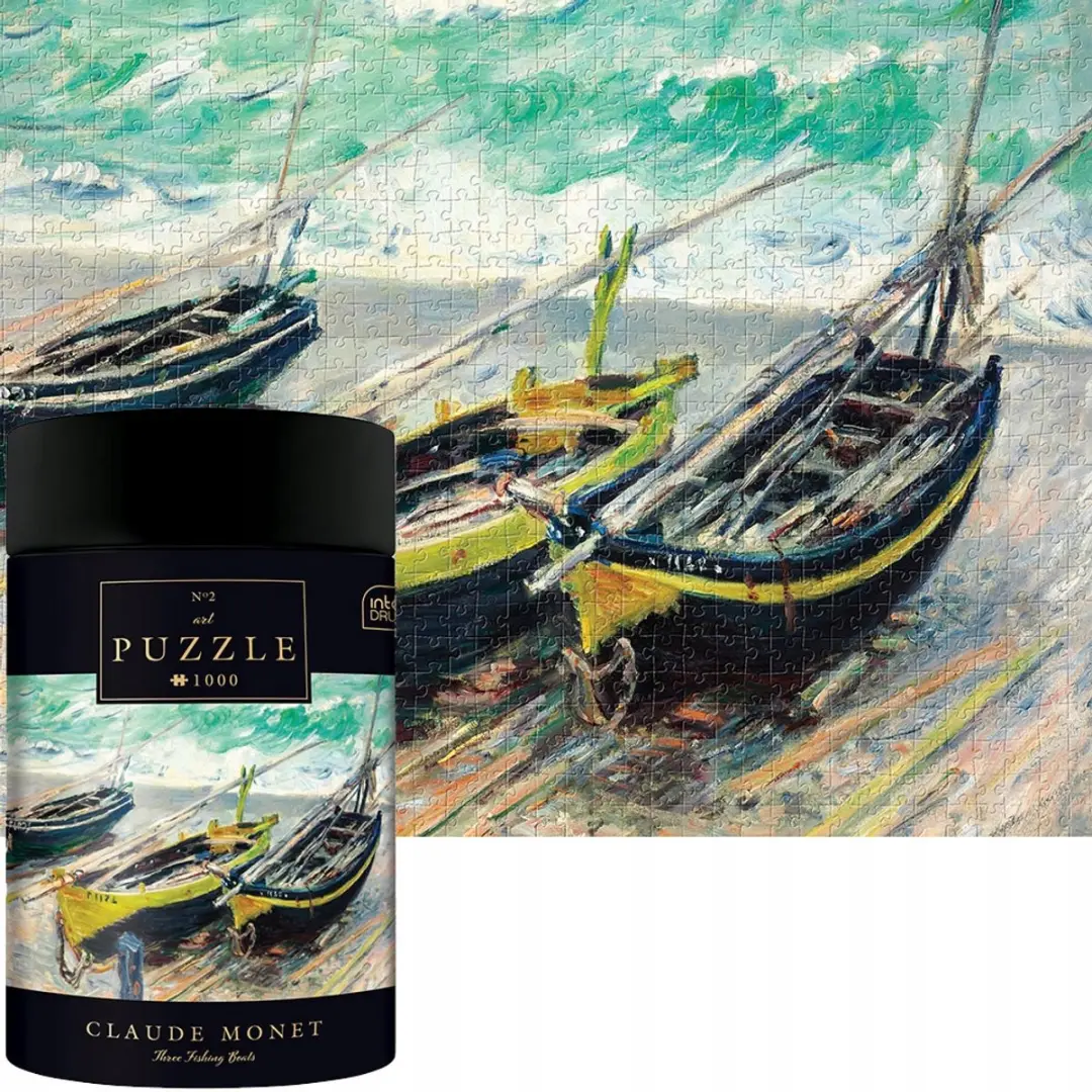 Geronimo Games Monet Puzzel 1000 Stuks - Drie Vissersboten