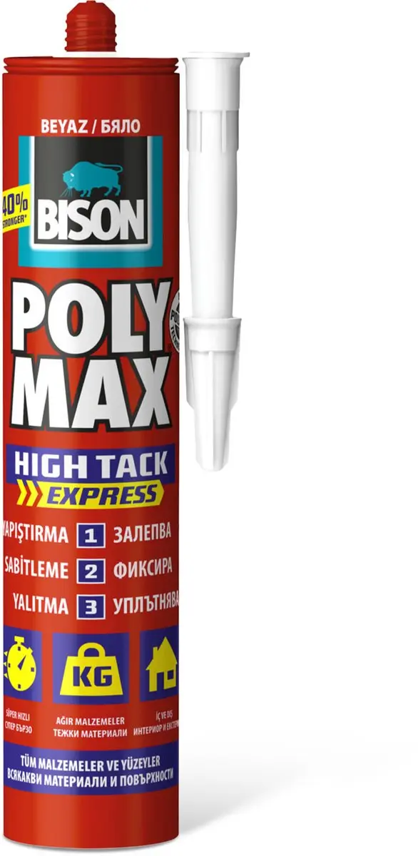 Bison Poly Max Kit Wit 425g