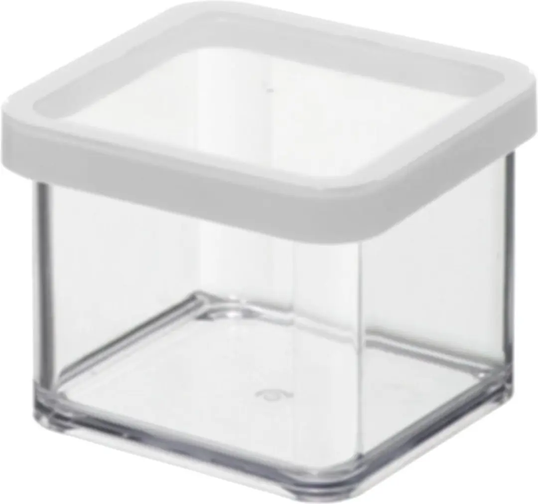 Rotho Premium Can LOFT 0.5L - 10x10x7cm - Transparant/Wit