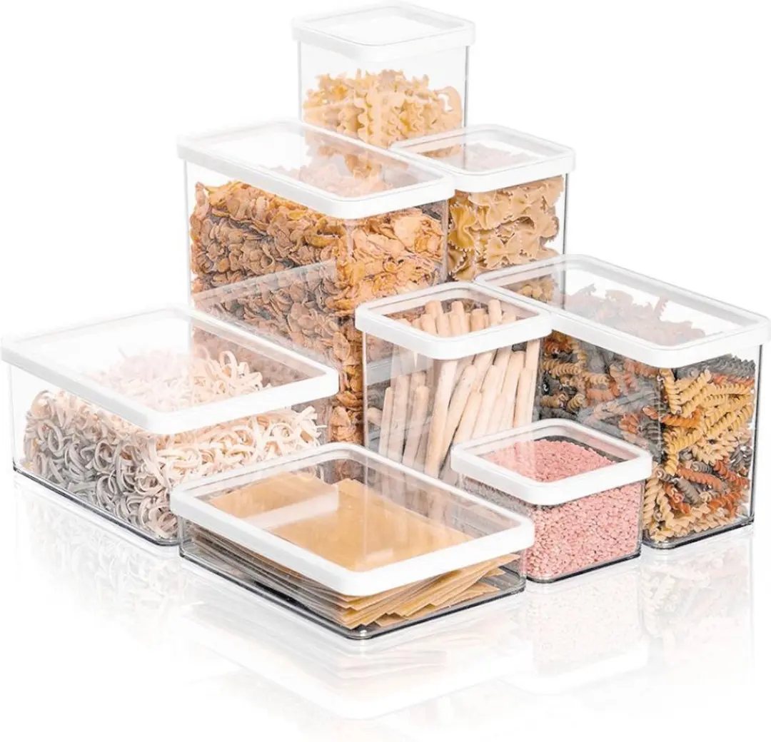 Rotho Premium Can LOFT 0.5L - 10x10x7cm - Transparant/Wit