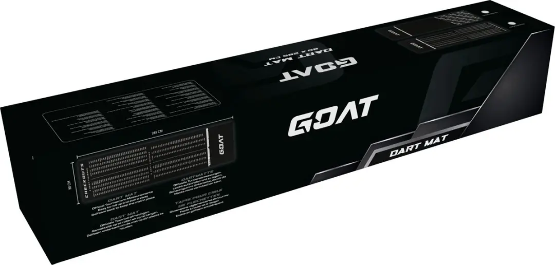 goat Dartmat Checkout GD2200020 - 285x80cm - Zwart/Wit