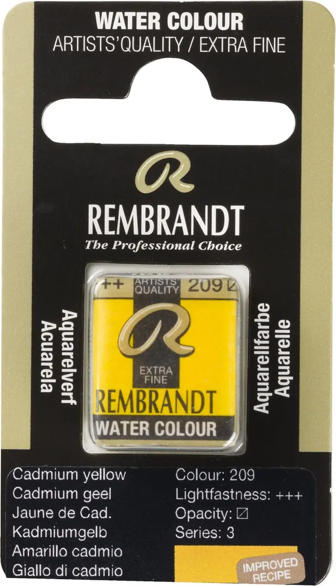 Rembrandt Waterverf Napje Cadmium Yellow 10ml