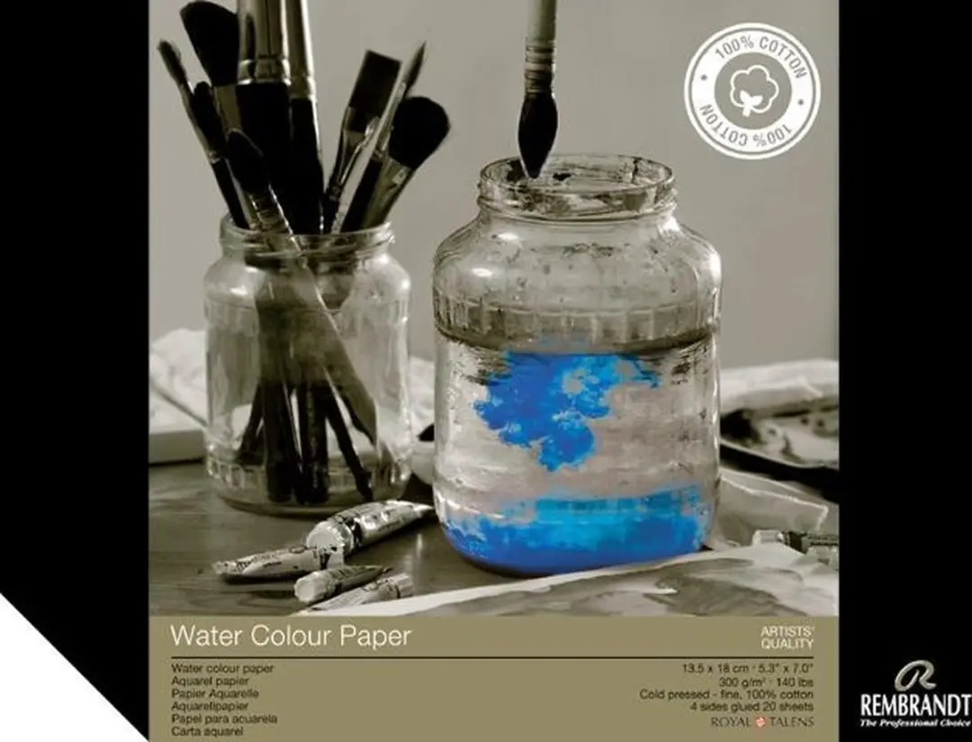Rembrandt Aquarel Papier 20 Vel - 100% Katoen - FSC Mix - Wit