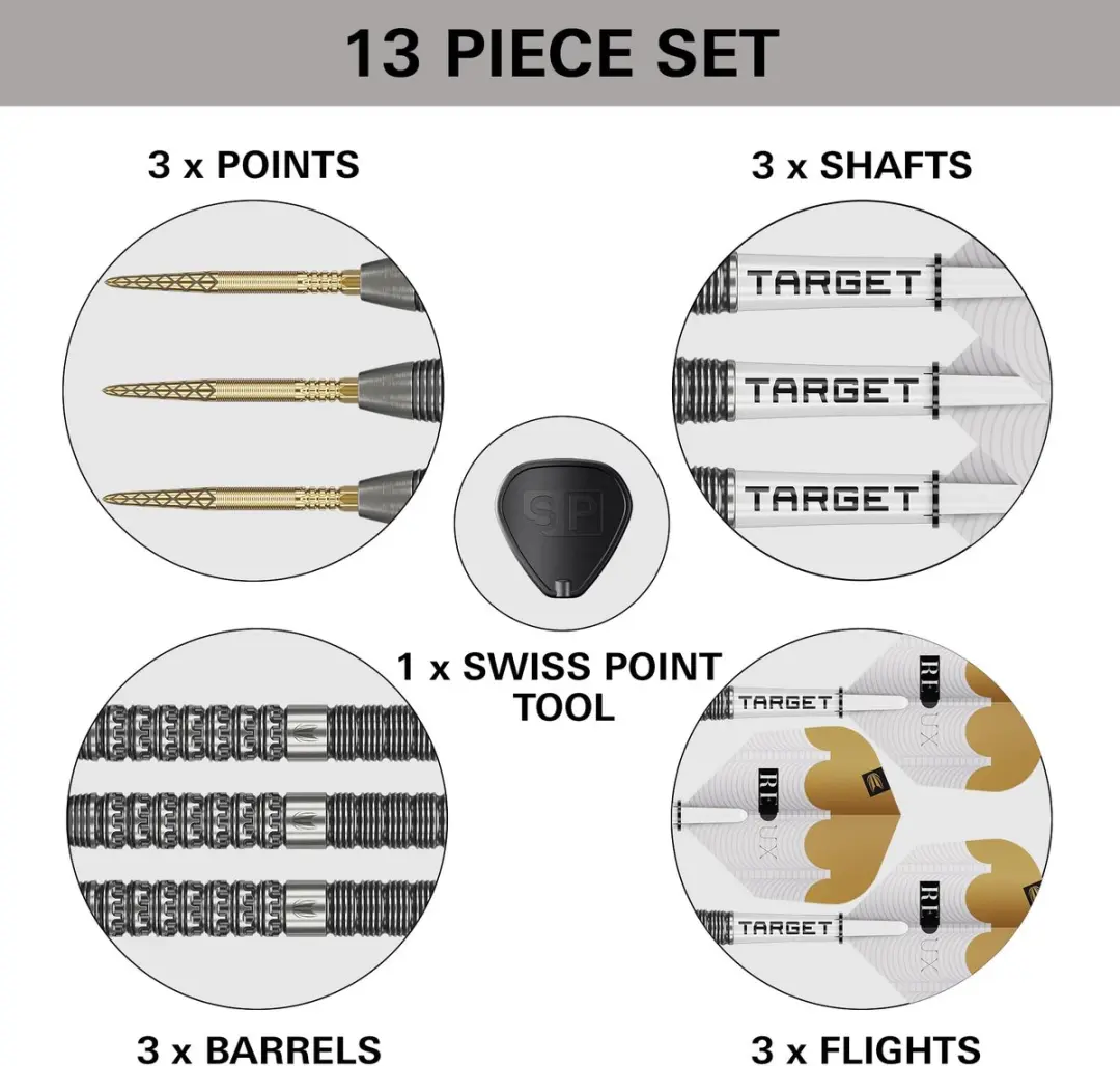 Target Redux 90% Tungsten Dartset - 3 Stuks - Barrel 01