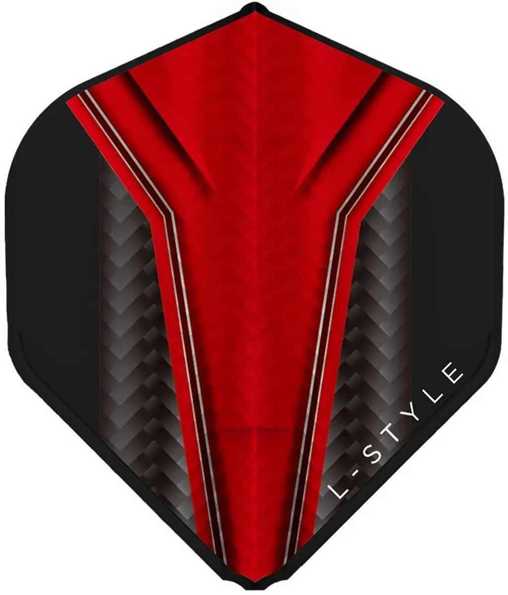 L-Style Champagne L1 EZ Standard Inception Red Dart Flights FL1005 - 3 Stuks