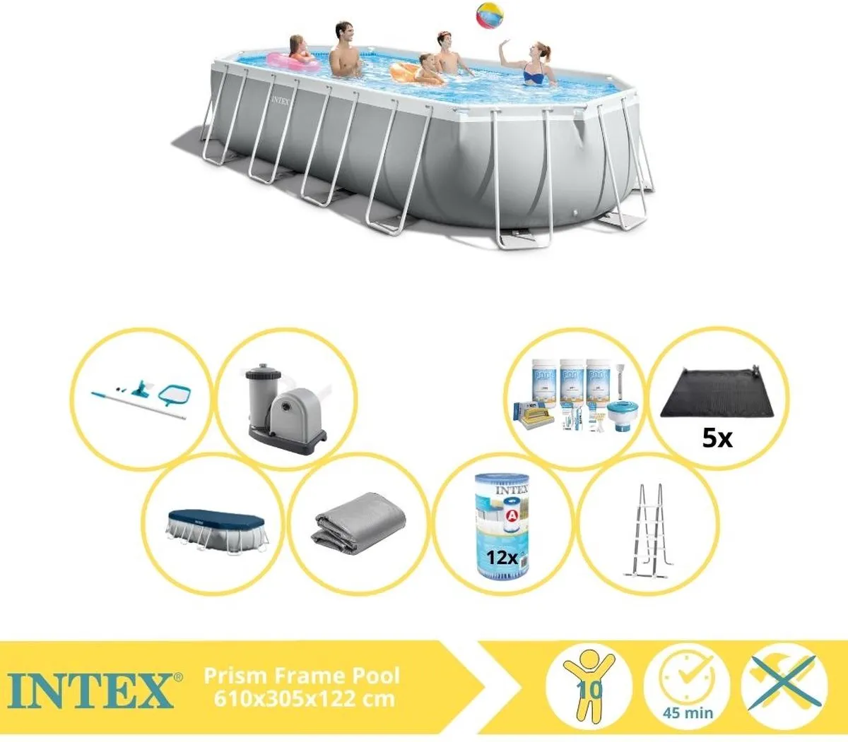 Intex Prism Frame Zwembad 610x305x122cm