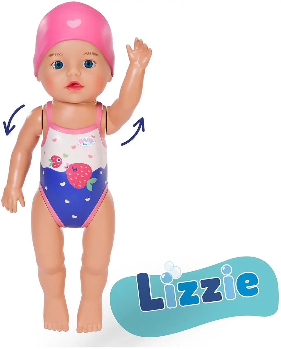 Baby Born Zwemmende Lizzie 30cm - Meerkleurig