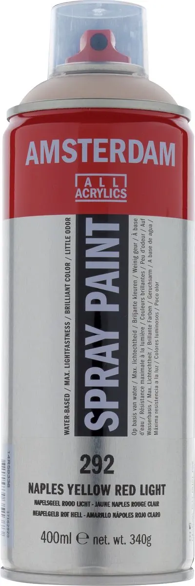 Amsterdam Spraypaint 292 Napelsgeel Rood Licht 400ml