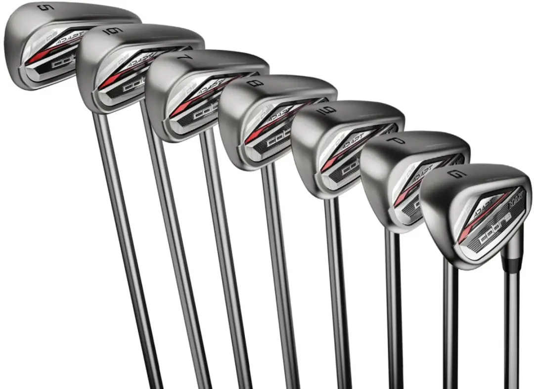 Cobra DarkSpeed Adapt Max IJzers 5-SW - 7 Clubs - Rechtshandig - Senior - Zilver Rood - afbeelding 6 van 6