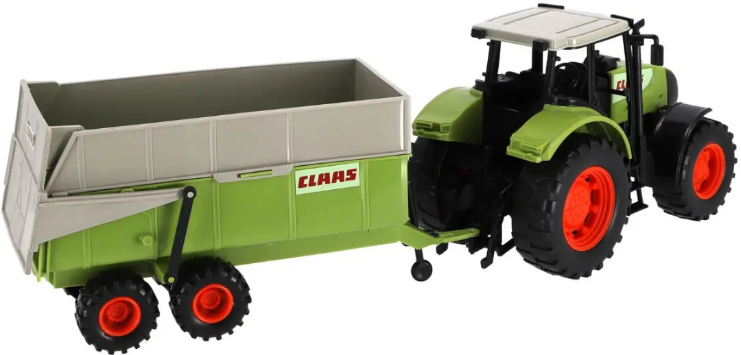 Dickie Tractor CLAAS Ares Met Aanhanger - Meerkleurig