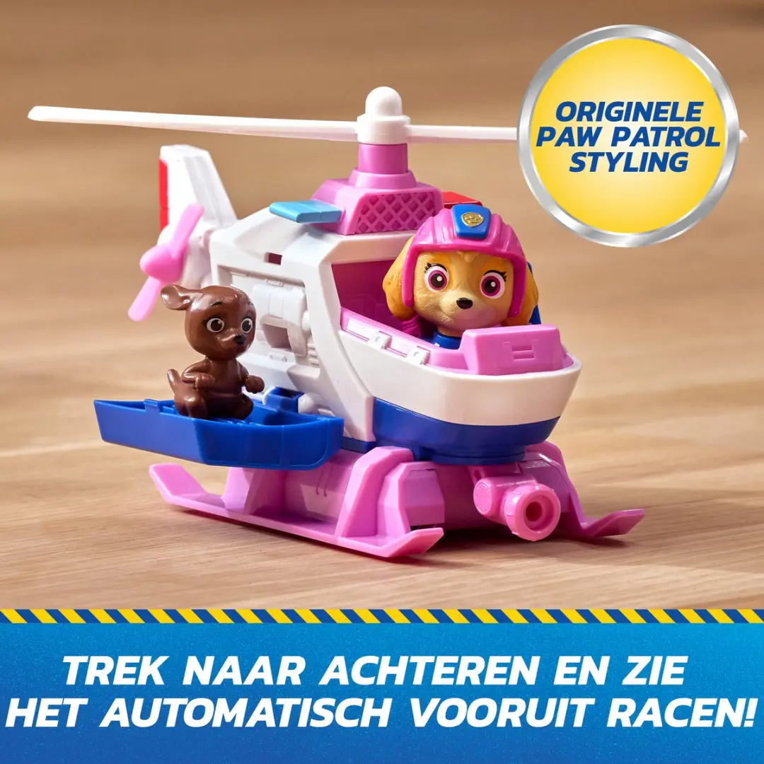 PAW Patrol Skye Helikopter Speelgoed - 2 Figuren & Terugtrekfunctie - Skye