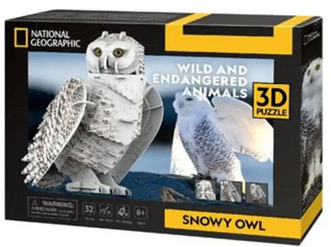 National Geographic 3D Puzzel Sneeuw Uil