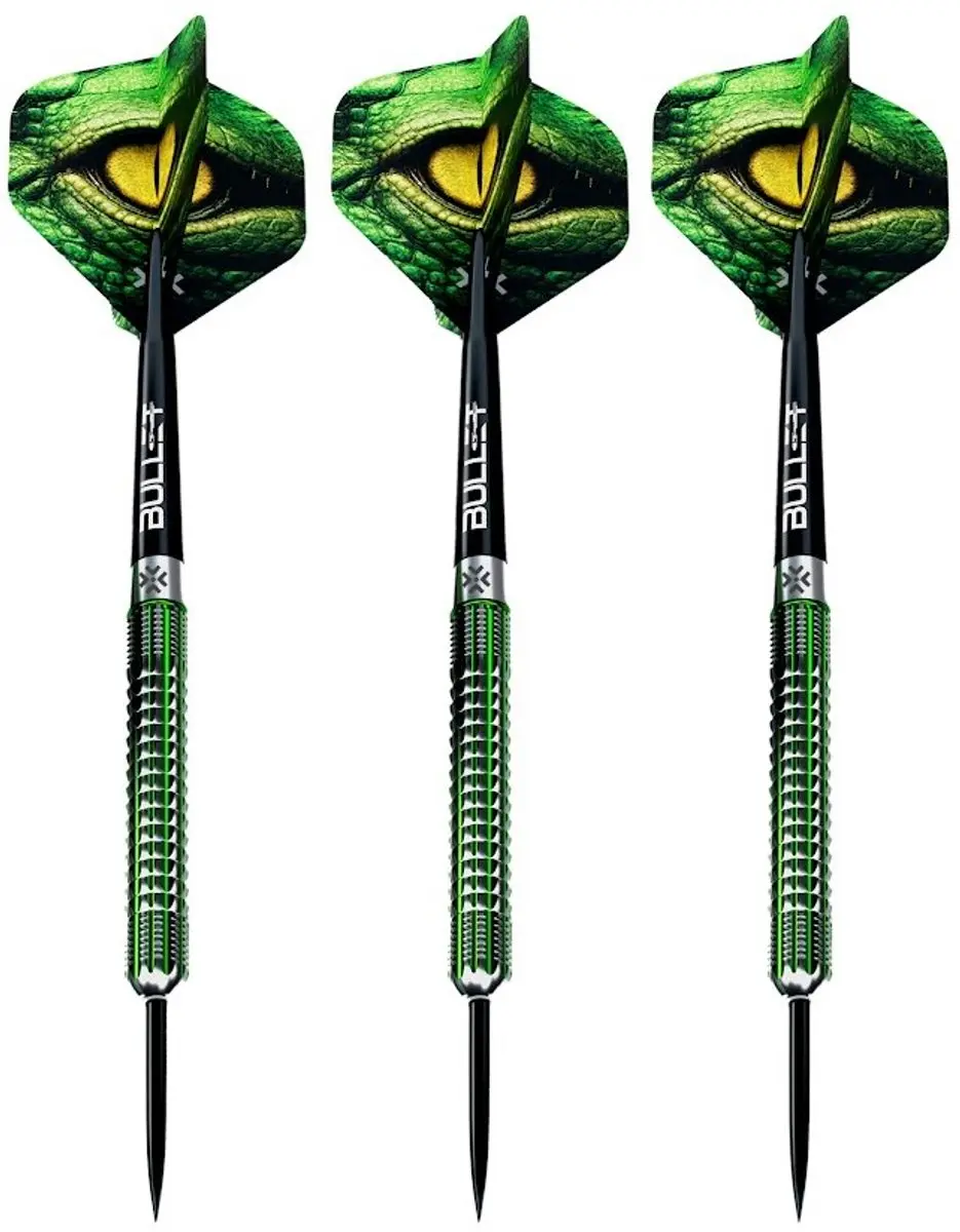 Bullet Gator 90% Dartpijlen - 3 Stuks - Groen
