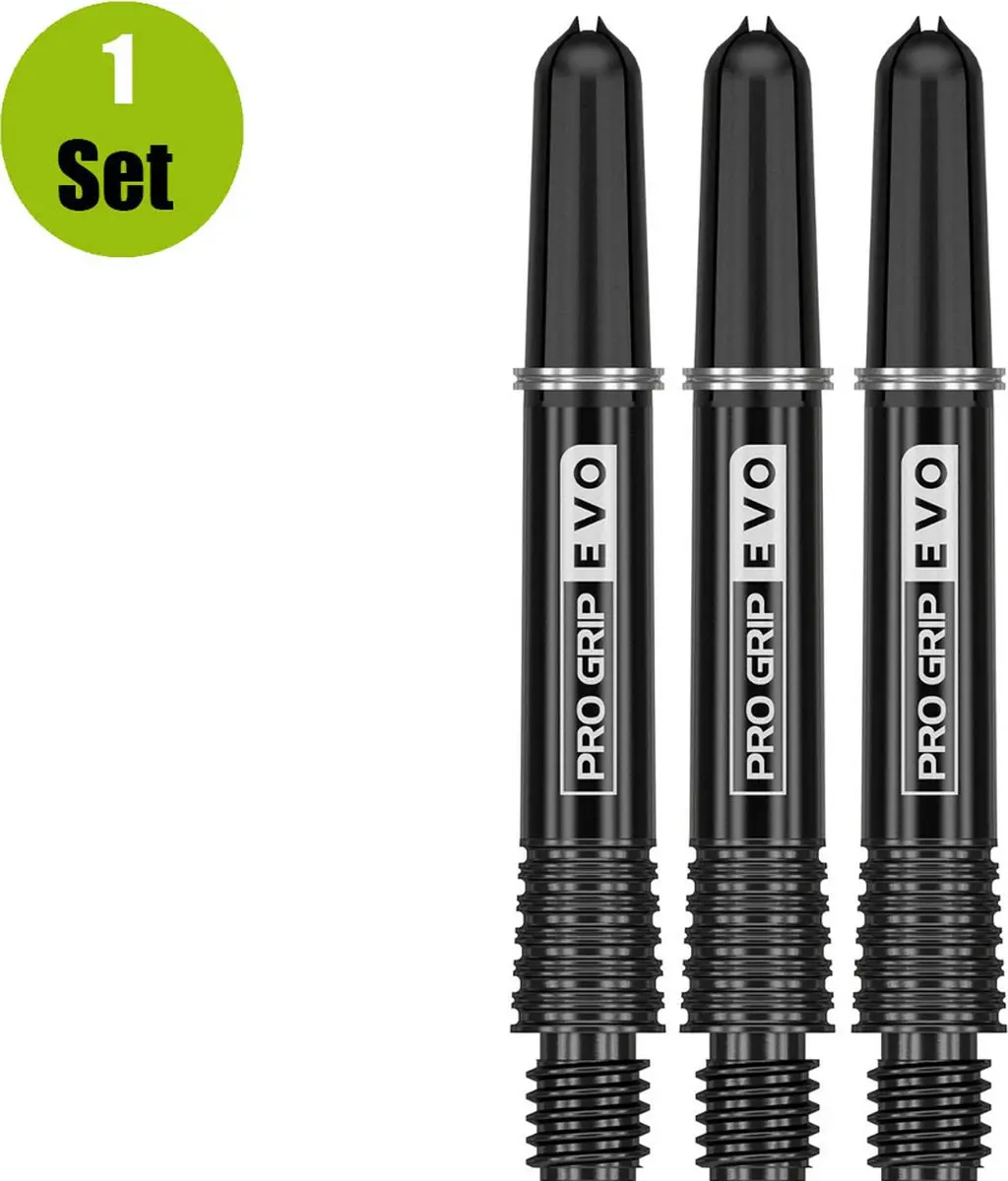 Target Pro Grip Evo Al Black Dart Shafts 3 Stuks