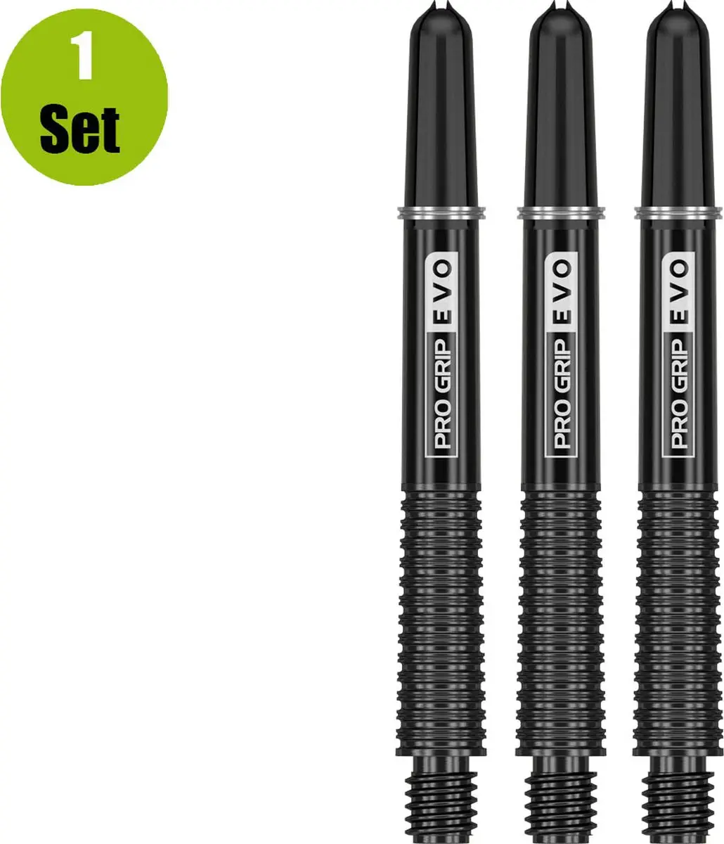 Target Pro Grip Evo Al Black Dart Shafts 3 Stuks