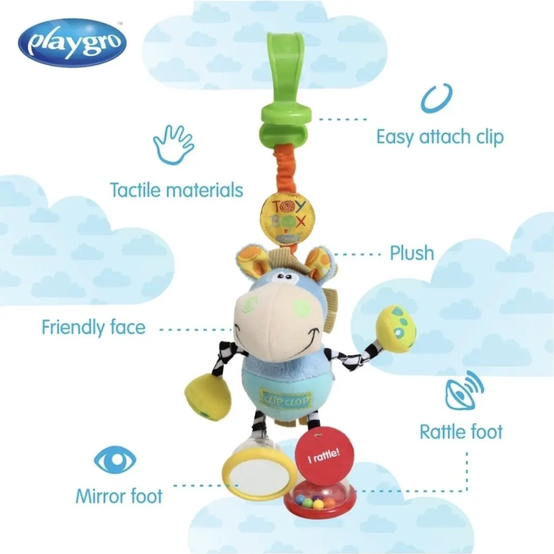 Playgro Dingly Dangly Clip Clop - Washandje Multicolor