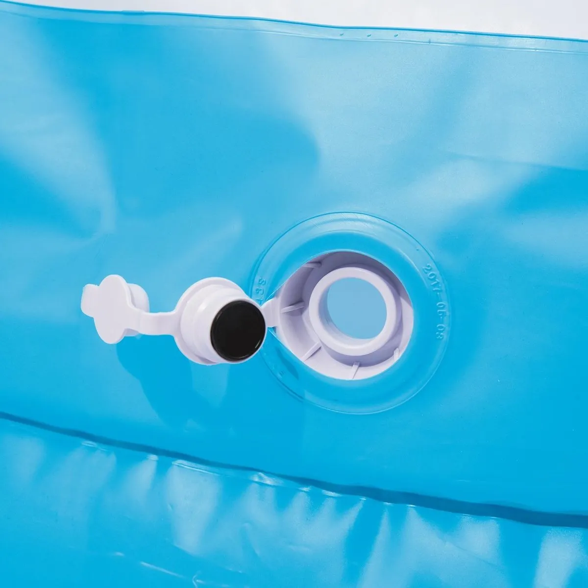 Bestway Opblaasbaar Zwembad 2 Rings DS91321 - 262x157x47cm - Turquoise/Wit