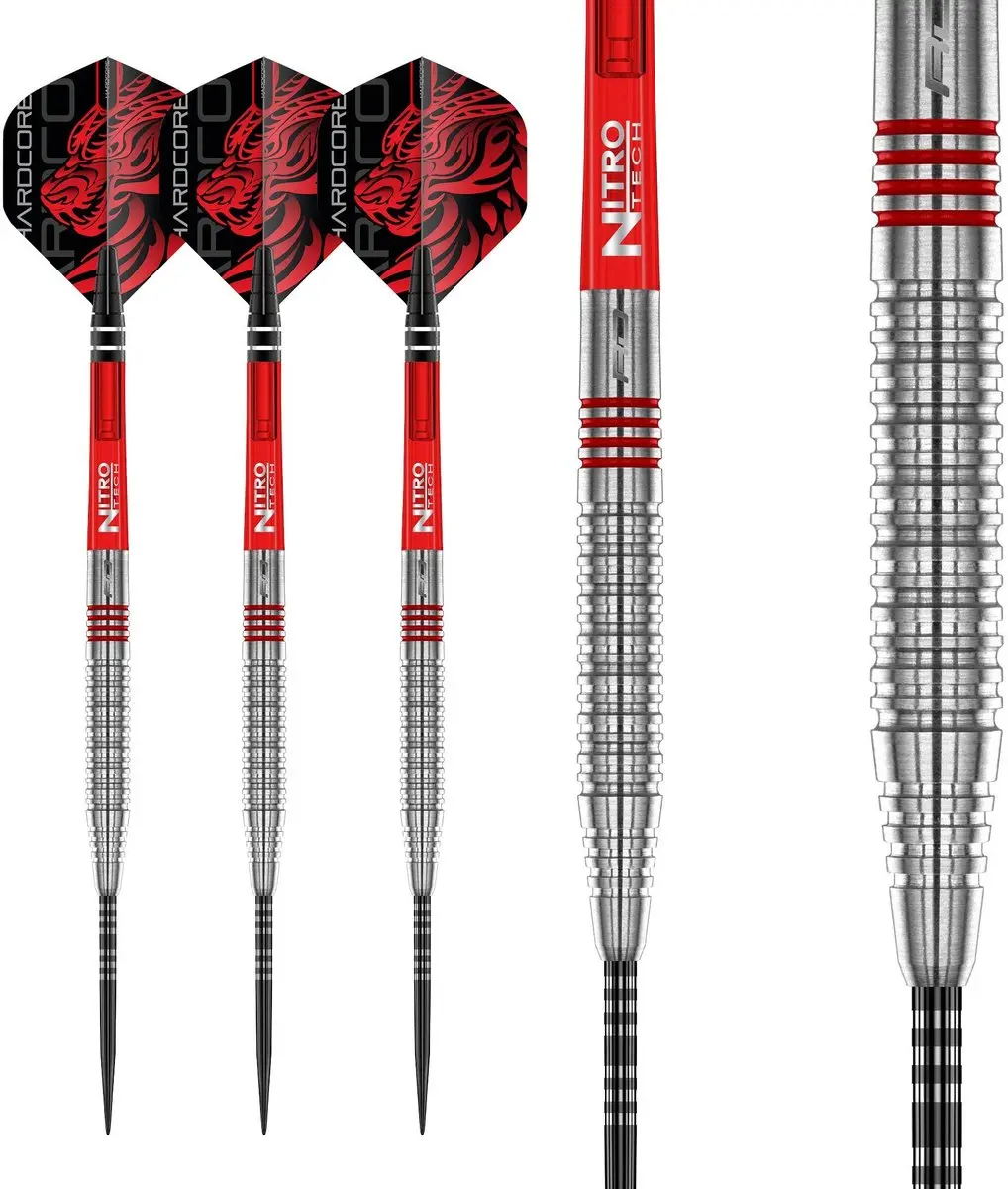 Red Dragon Jonny Clayton 2.0 Dartpijlen 3 Stuks - Zilver