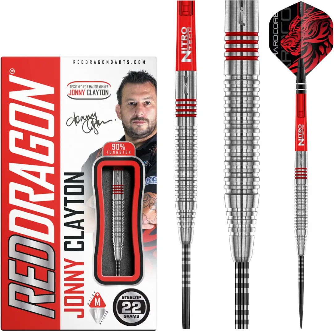 Red Dragon Jonny Clayton 2.0 Dartpijlen 3 Stuks