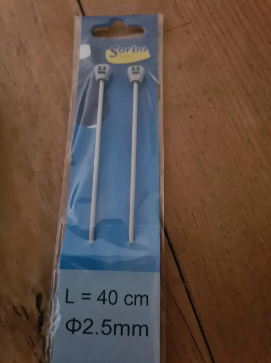 Sorbo Breinaalden 40cm 2,5mm - Grijs