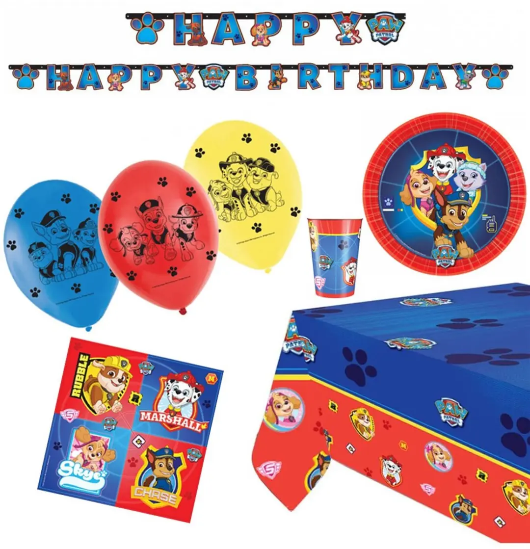 PAW Patrol Partyset - 40 Stuks - Multicolor