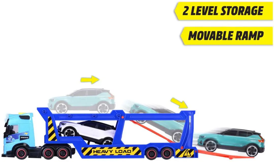 Dickie Toys Car Transporter Volvo - Licht & Geluid MPN 203747017 - afbeelding 6 van 6