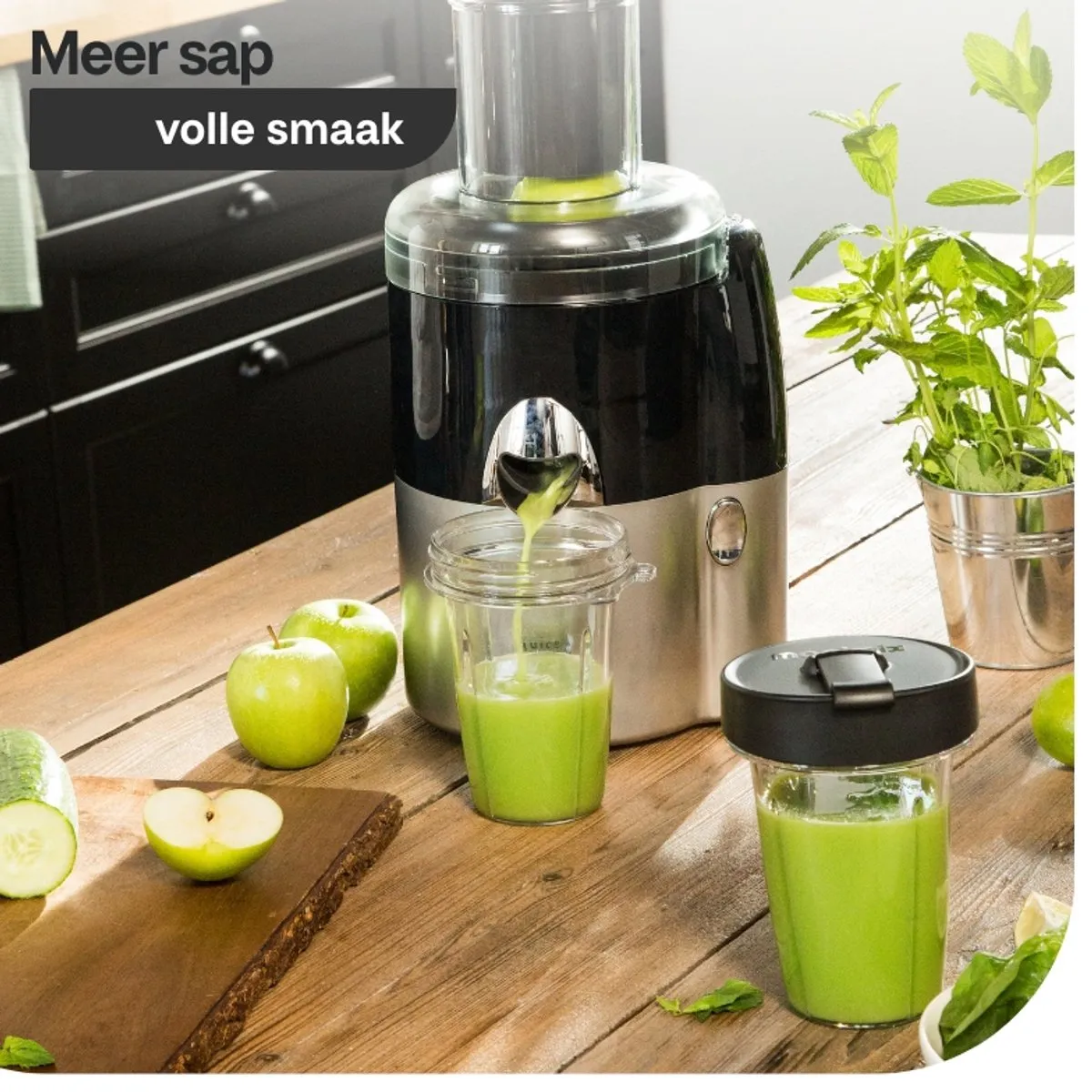 Magimix Juice Expert 3 - 400W - Zwart/Mat Chroom