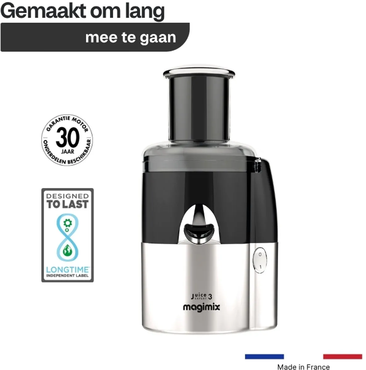Magimix Juice Expert 3 - 400W - Zwart/Mat Chroom