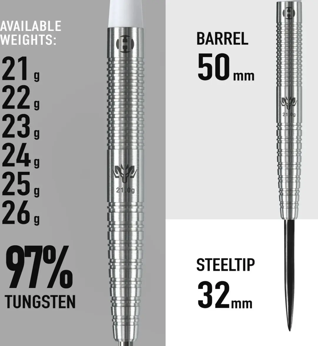 Harrows Wolfram 97% Tungsten 21gr - 3 Stuks