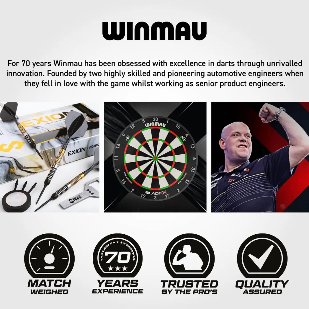 Winmau Exion Torpedo Switch Point Dartpijlen 3 Stuks