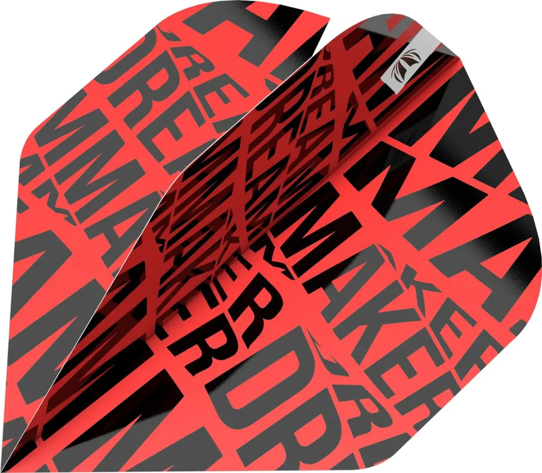 Target Dimitri van den Bergh Brass Pro Ultra NO2 Dart Flights - 3 Stuks - Rood