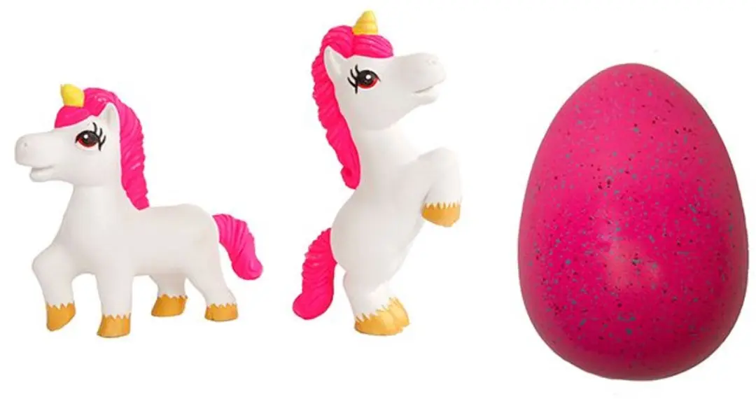 Unicorn Groei-ei 3110459 - 20cm Roze
