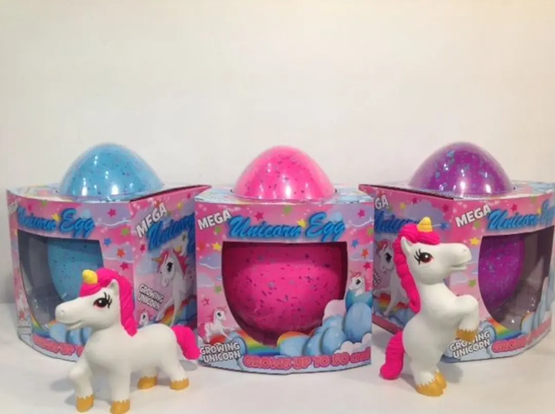 Unicorn Groei-ei 3110459 - 20cm Roze
