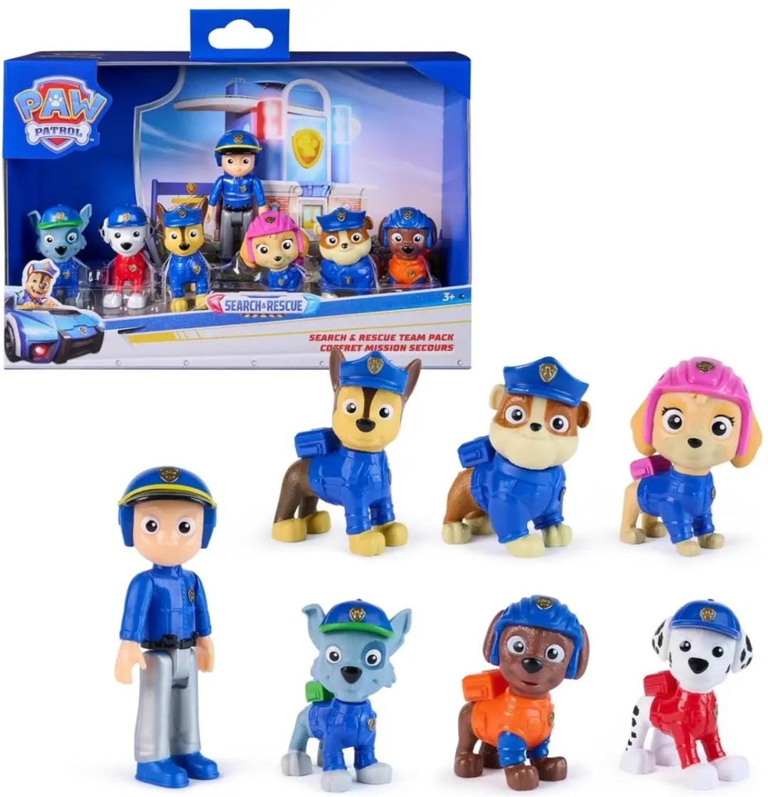PAW Patrol Search & Rescue Speelfigurenset 2017704 - 7 Figuren - Meerkleurig