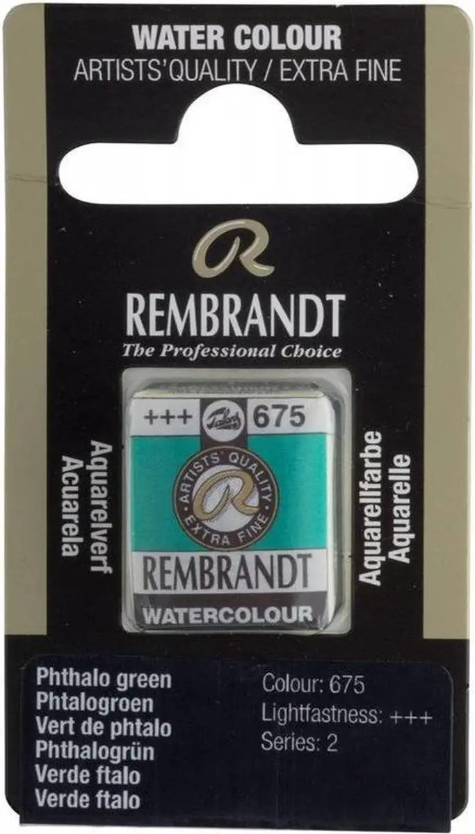 Rembrandt Watercolor Napje Phthalo Green 10g