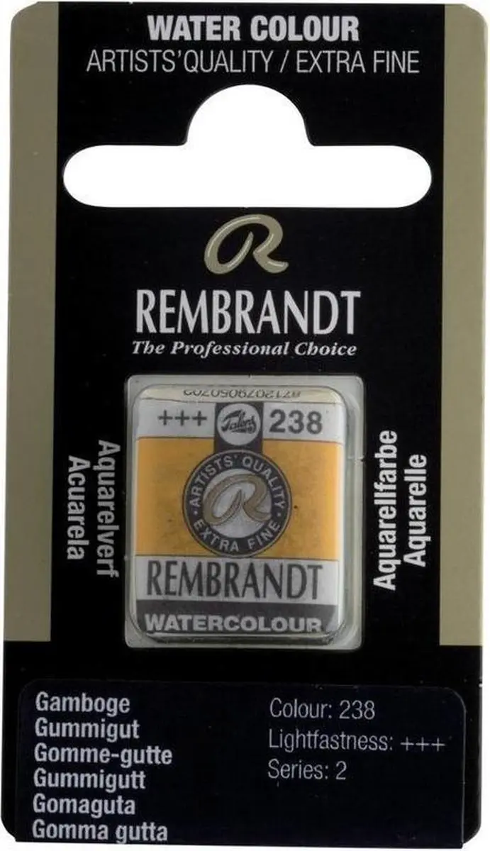 Rembrandt Waterverf Napje Gamboge 10g
