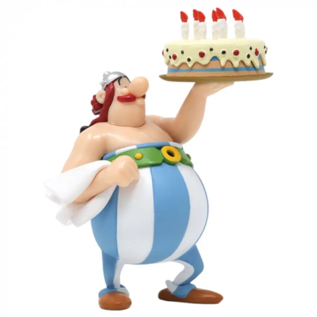 Plastoy Obelix met taart Speelfiguurtje 9cm