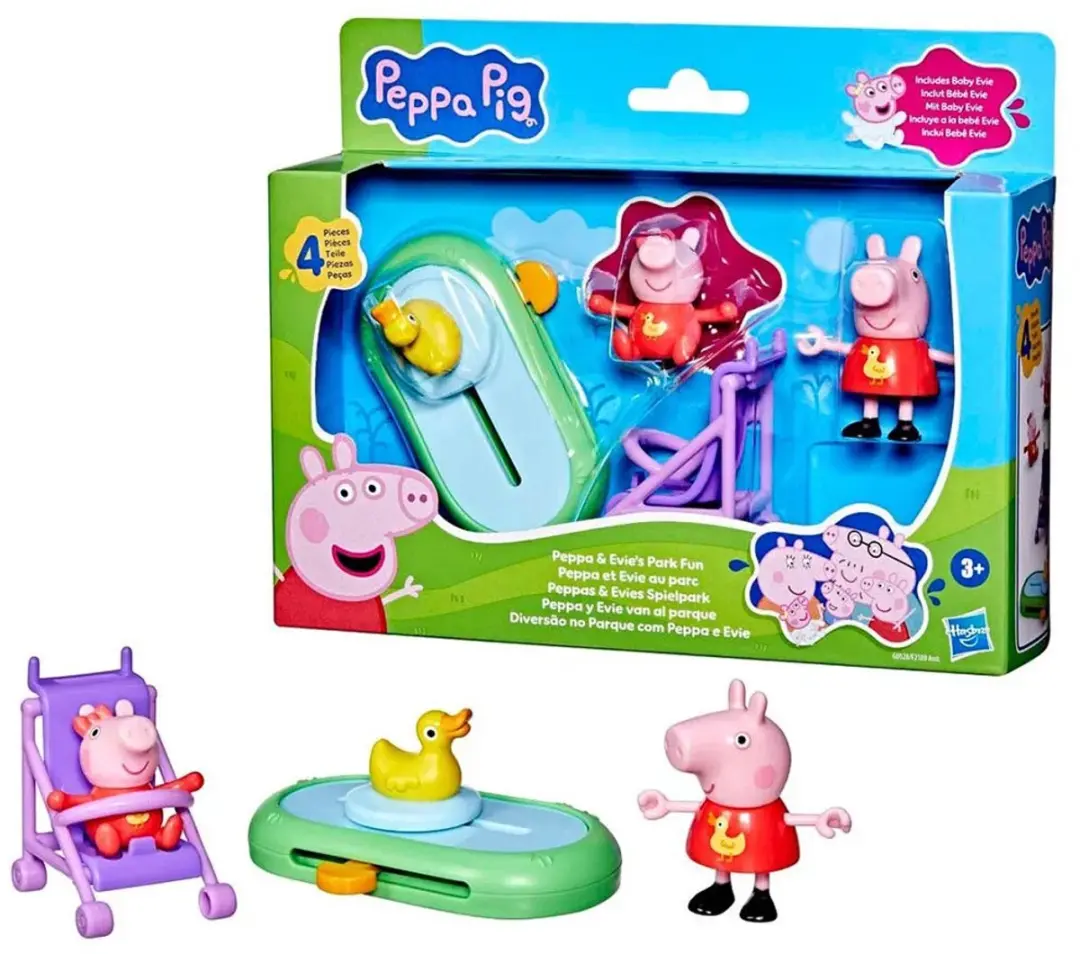 Peppa Pig Peppa & Evie Park Fun Figuur