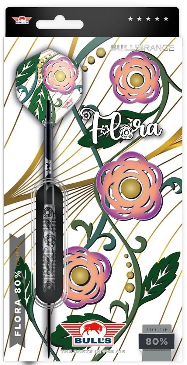 Bull's Flora Camil Dartpijlen 27g - 3 Stuks - afbeelding 6 van 6