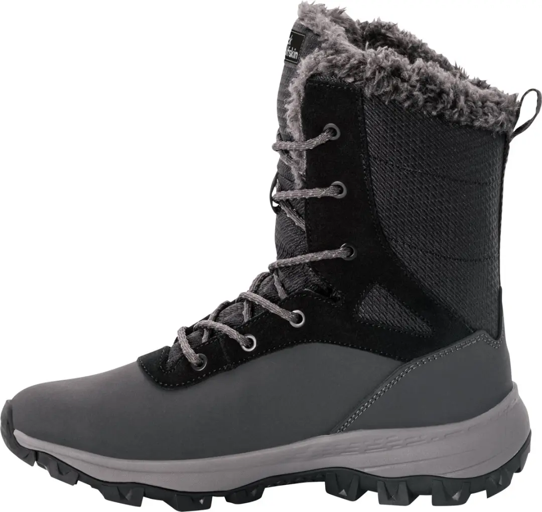 Jack Wolfskin Everquest Texapore High Snowboots Dames 37.5 - Zwart/Grijs