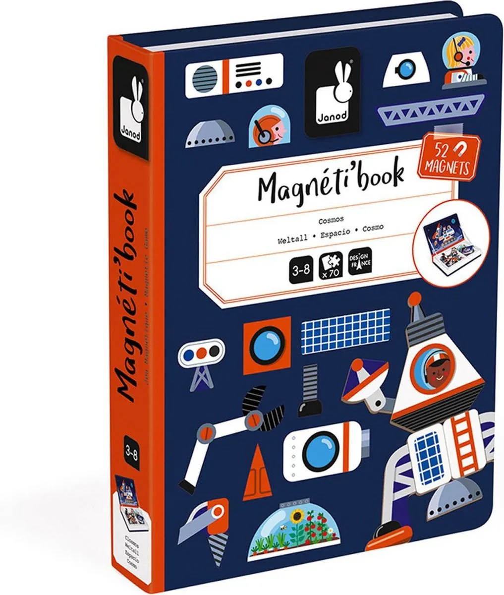 Janod Magnetibook Heelal - 52 Magneten & 18 Kaarten