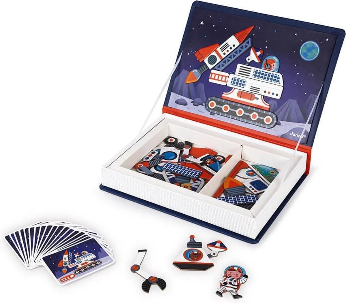 Janod Magnetibook Heelal - 52 Magneten & 18 Kaarten