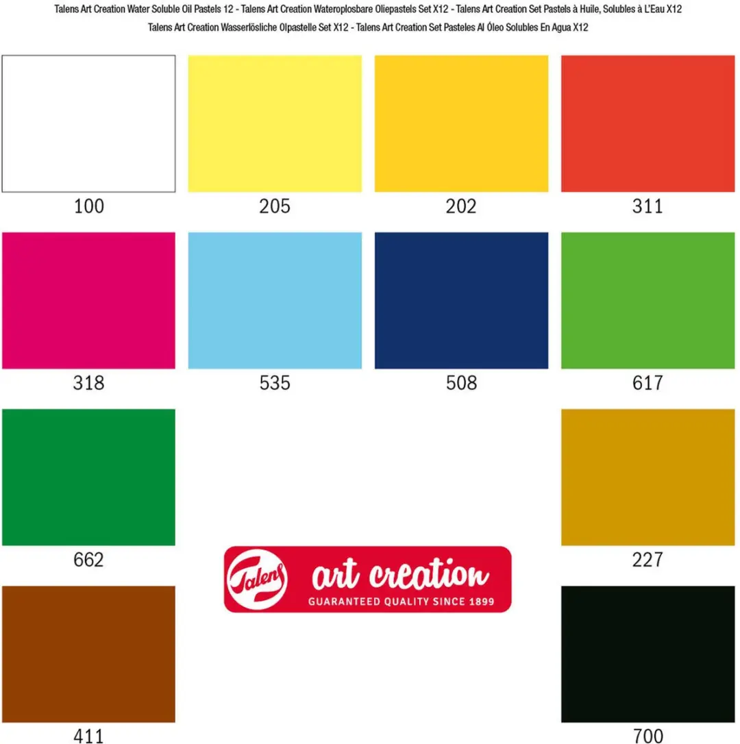 Royal Talens Art Creation Wateroplosbare Oliepastels - 12 Stuks