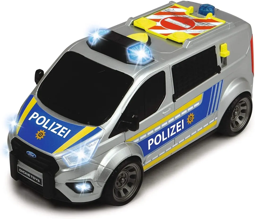 Dickie Ford Transit Politie Speelgoedauto - Multicolore