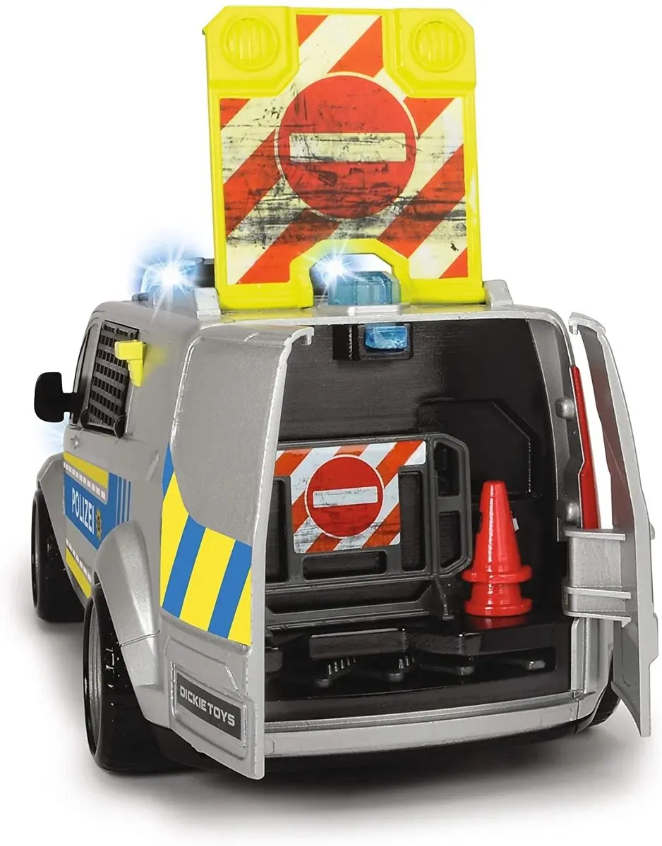Dickie Ford Transit Politie Speelgoedauto - Multicolore