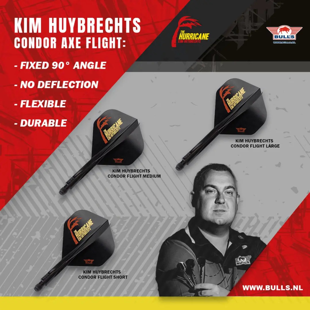 Bull's Condor Axe Kim Huybrechts Flight Shaft No.2 - 3 Stuks