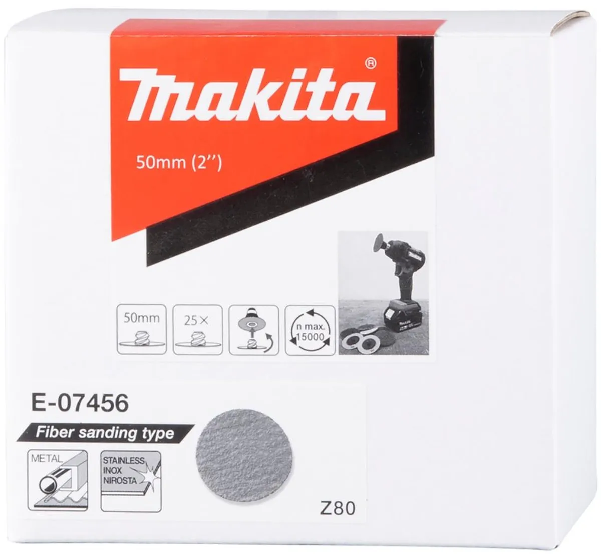 Makita E-07456 Schuurschijf 50mm - 1 Stuk