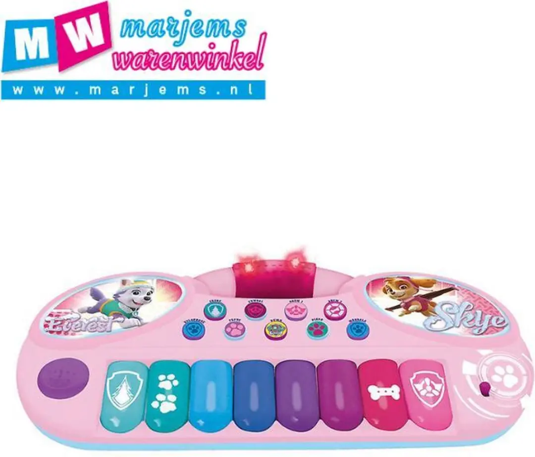 PAW Patrol Skye & Everest Keyboard - 3x 1,5V - Meerkleurig